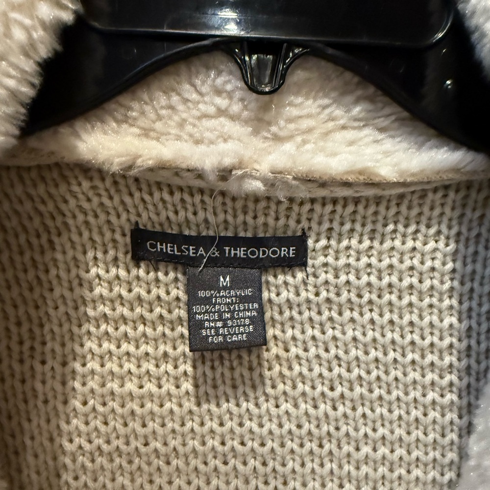 Chelsea and Theodore Cream/Beige Size Medium Jacket - Picture 5 of 7